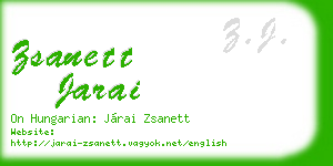 zsanett jarai business card